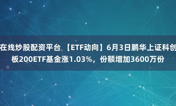 在线炒股配资平台 【ETF动向】6月3日鹏华上证科创板200ETF基金涨1.03%，份额增加3600万份